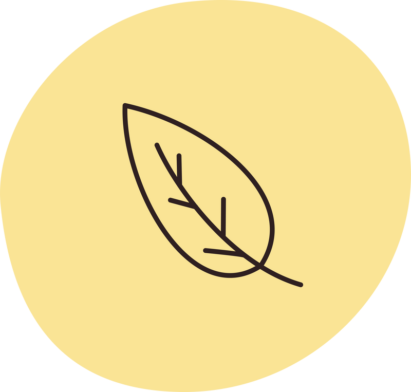 Blatt Icon auf gelben Hintergrund